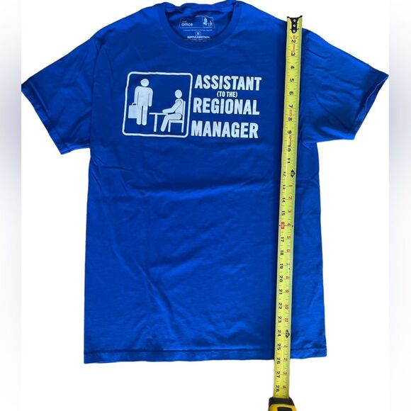 The Office Assistant To The Regional Manager Blue Tee Shirt Mens Size Medium - Picture 4 of 5
